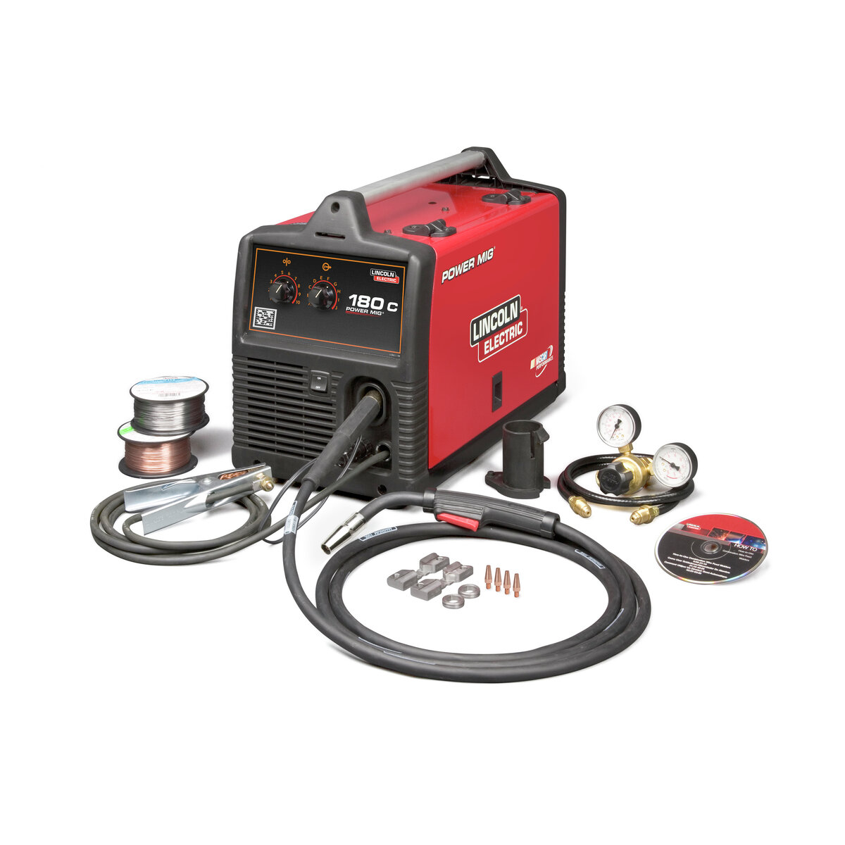 POWER MIG® 180C MIG welder is portable for wire welding on thicker material for autobody, farming, and repair.